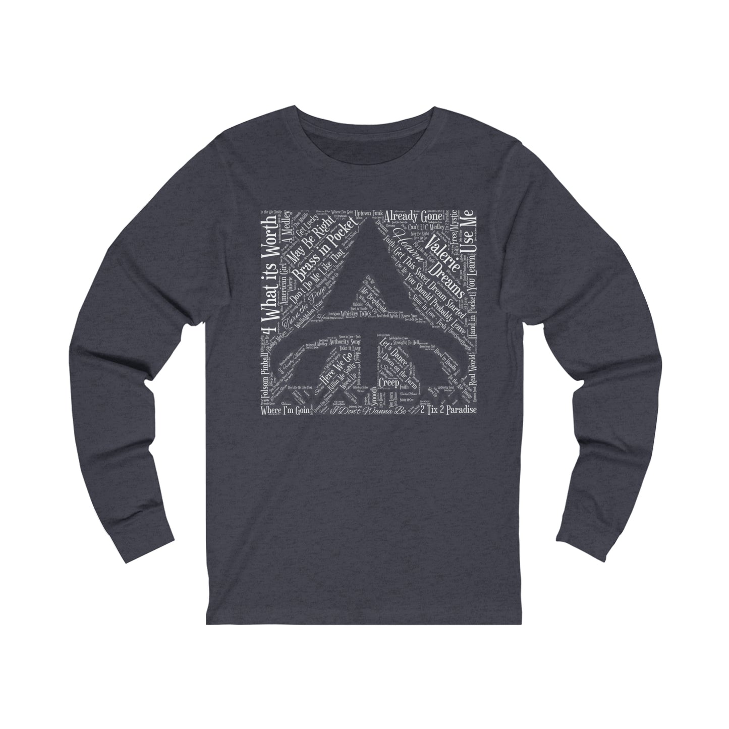 Away Team Song Title Art Unisex Jersey Long Sleeve Tee