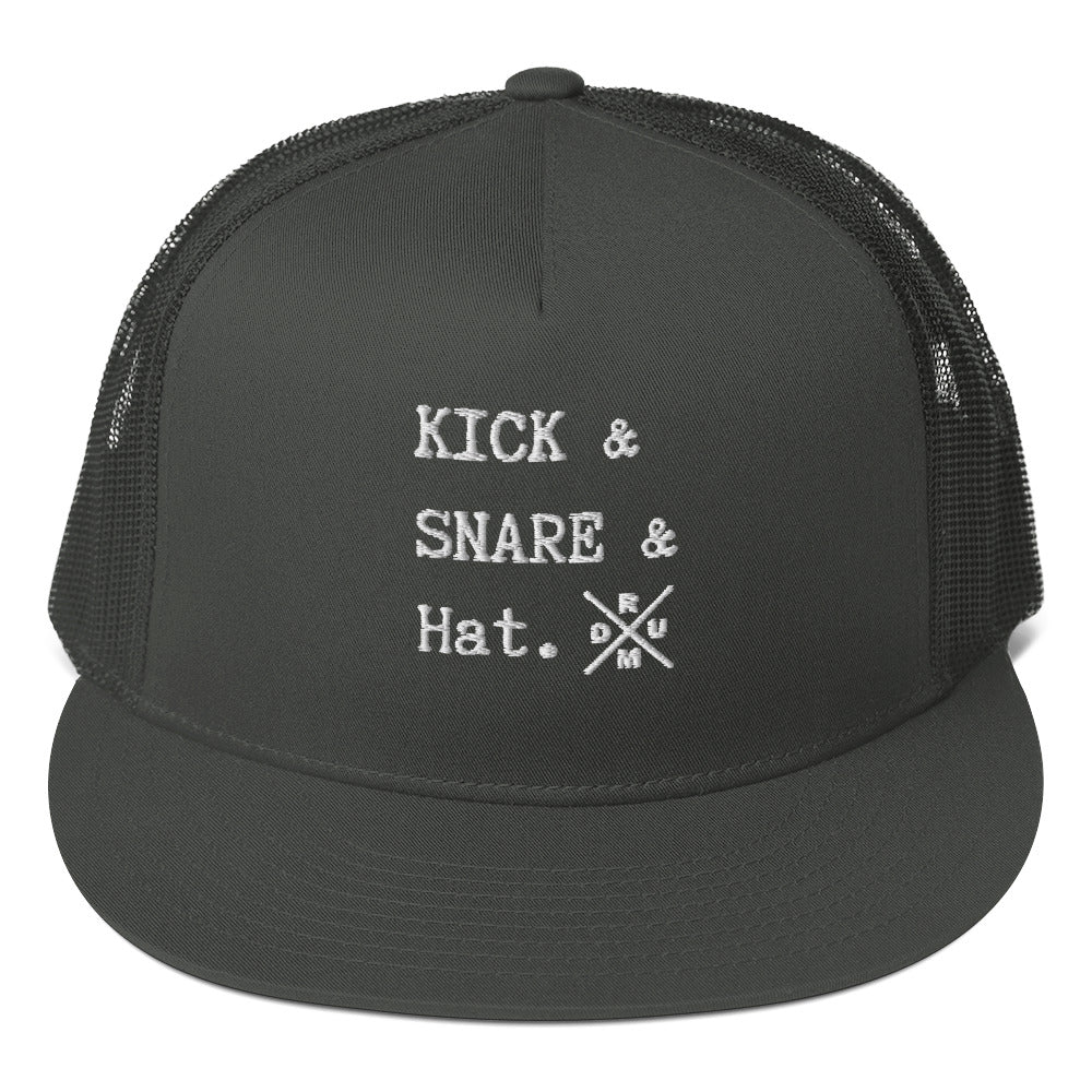 Kick & Snare & Hat -  Flat Bill hat