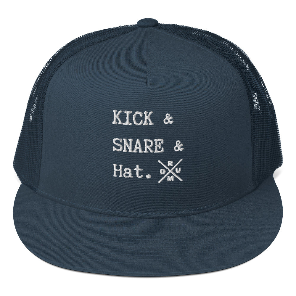 Kick & Snare & Hat -  Flat Bill hat
