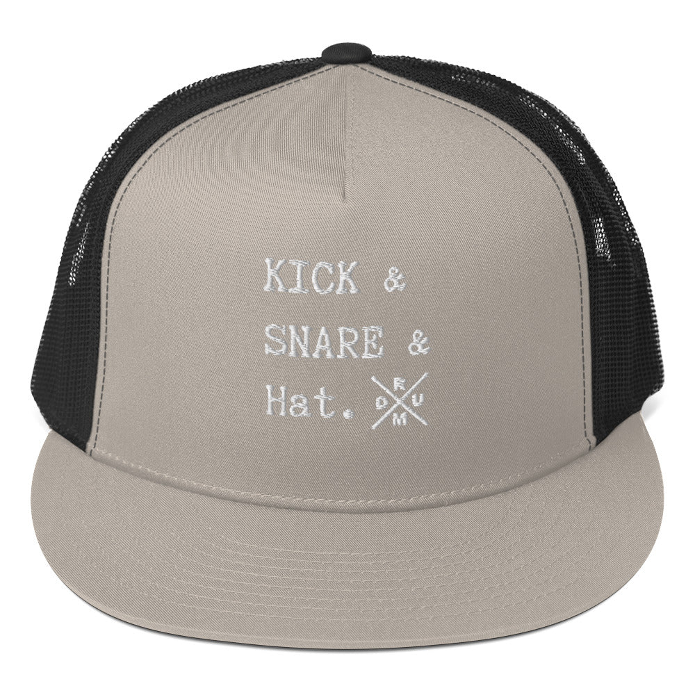 Kick & Snare & Hat -  Flat Bill hat