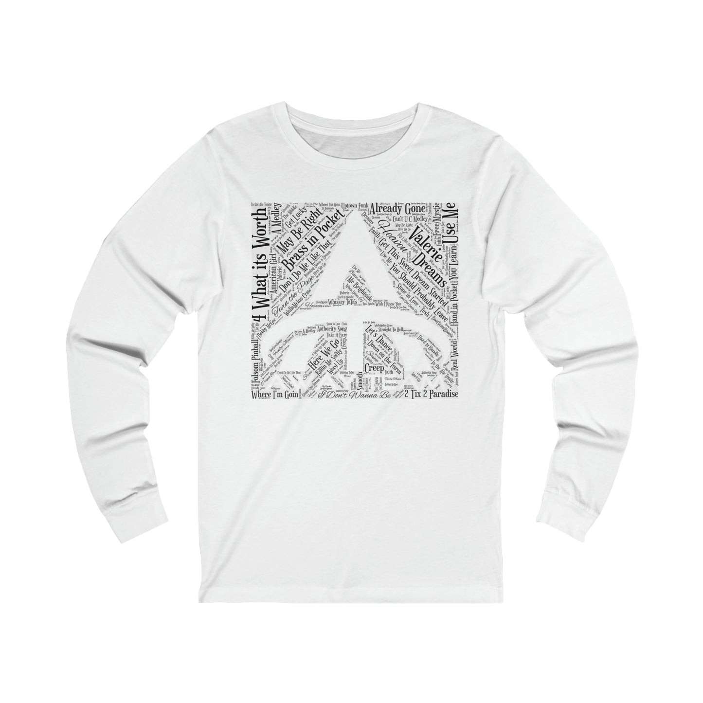 Away Team Song Title Art Unisex Jersey Long Sleeve Tee