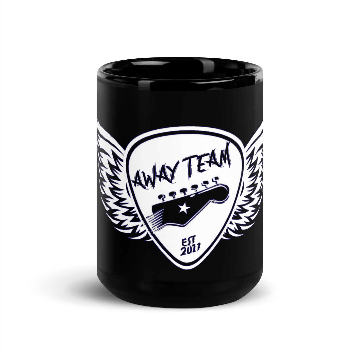 Away Team Black Glossy Mug