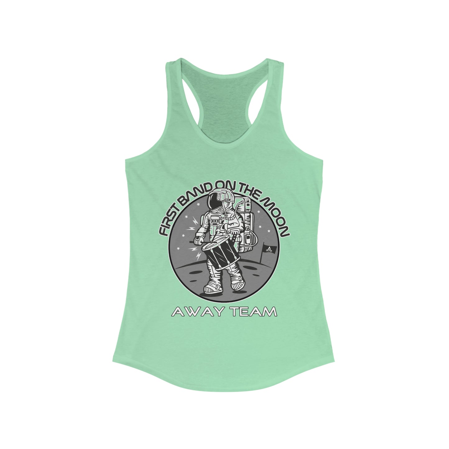 Away Team Band on the Moon Women's Ideal Racerback Tank