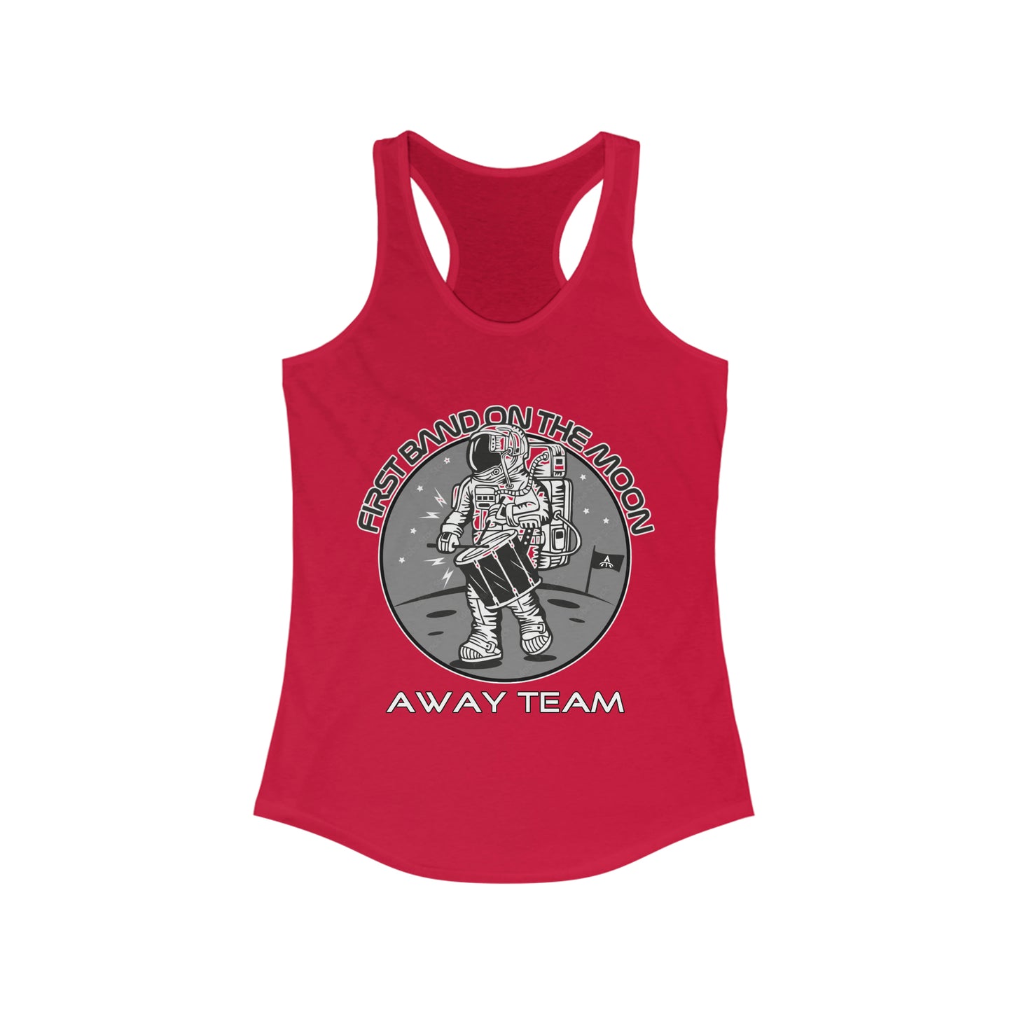 Away Team Band on the Moon Women's Ideal Racerback Tank